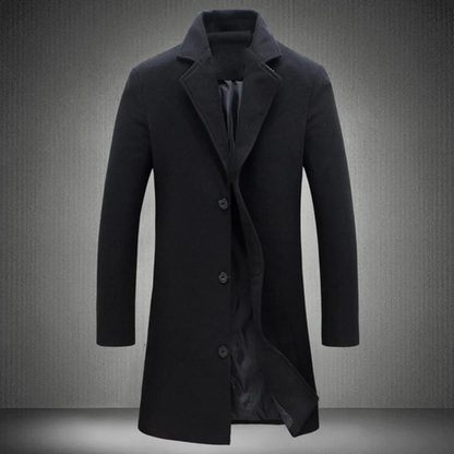 Herren Wintermantel Lang Formell Warm - Norvielle