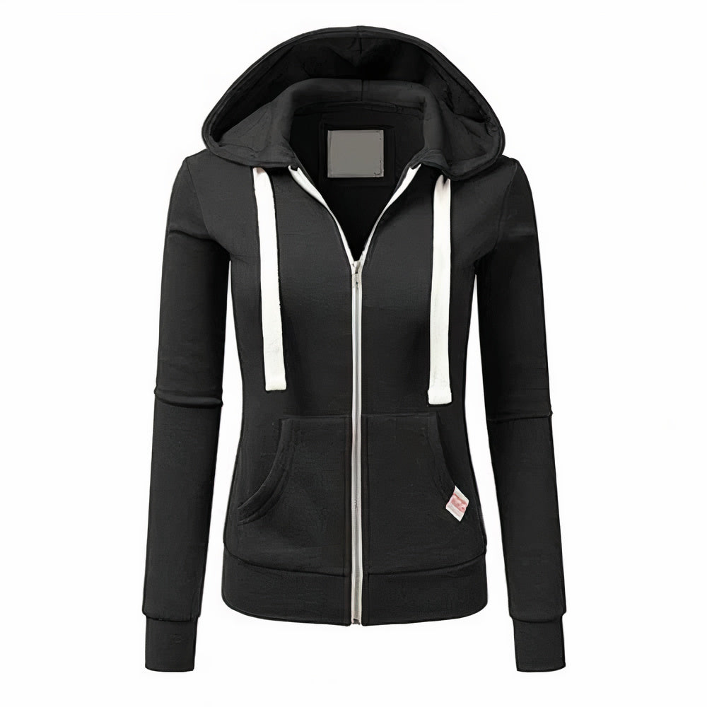 Norvielle Damen Hoodie Reißverschluss Kapuze