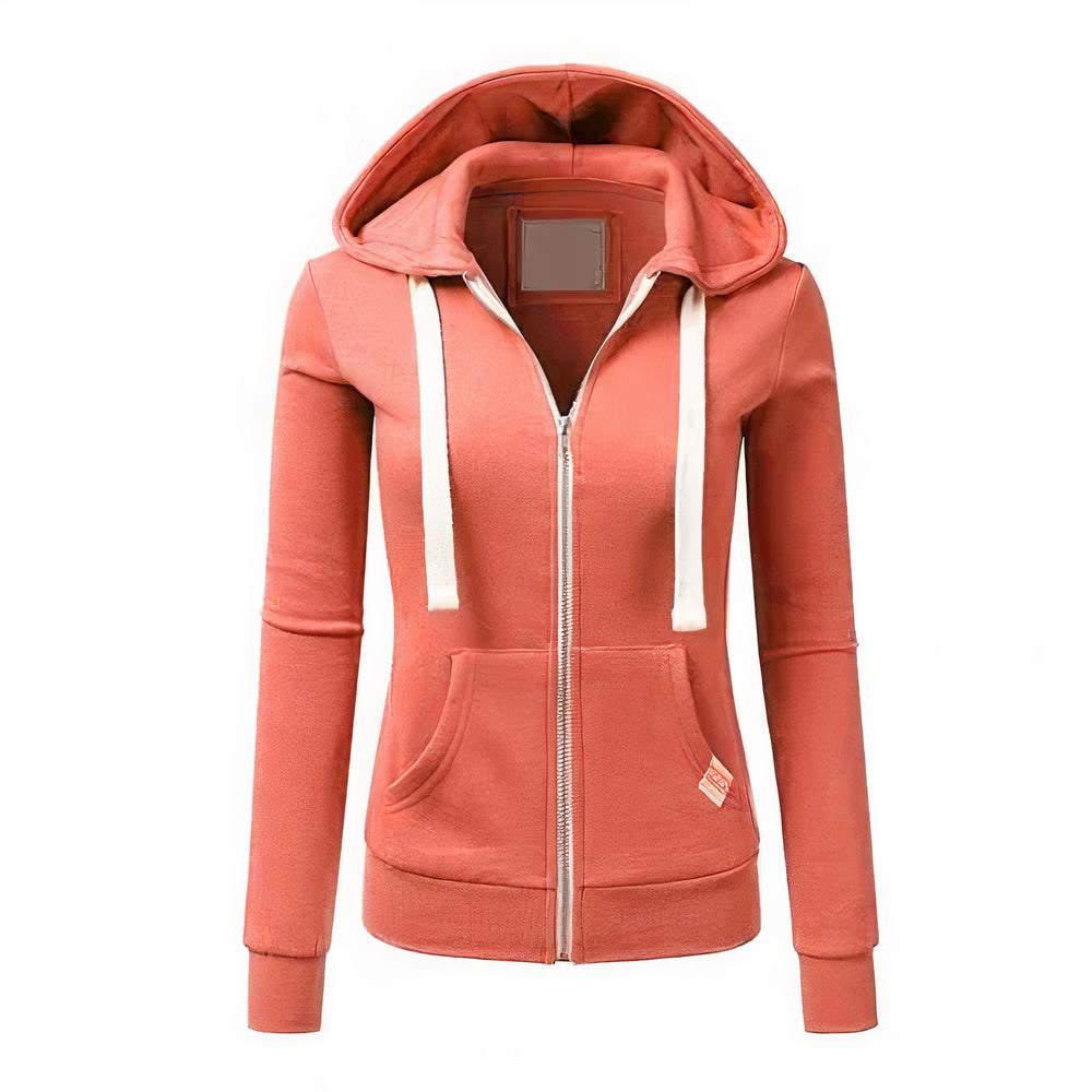 Norvielle Damen Hoodie Reißverschluss Kapuze