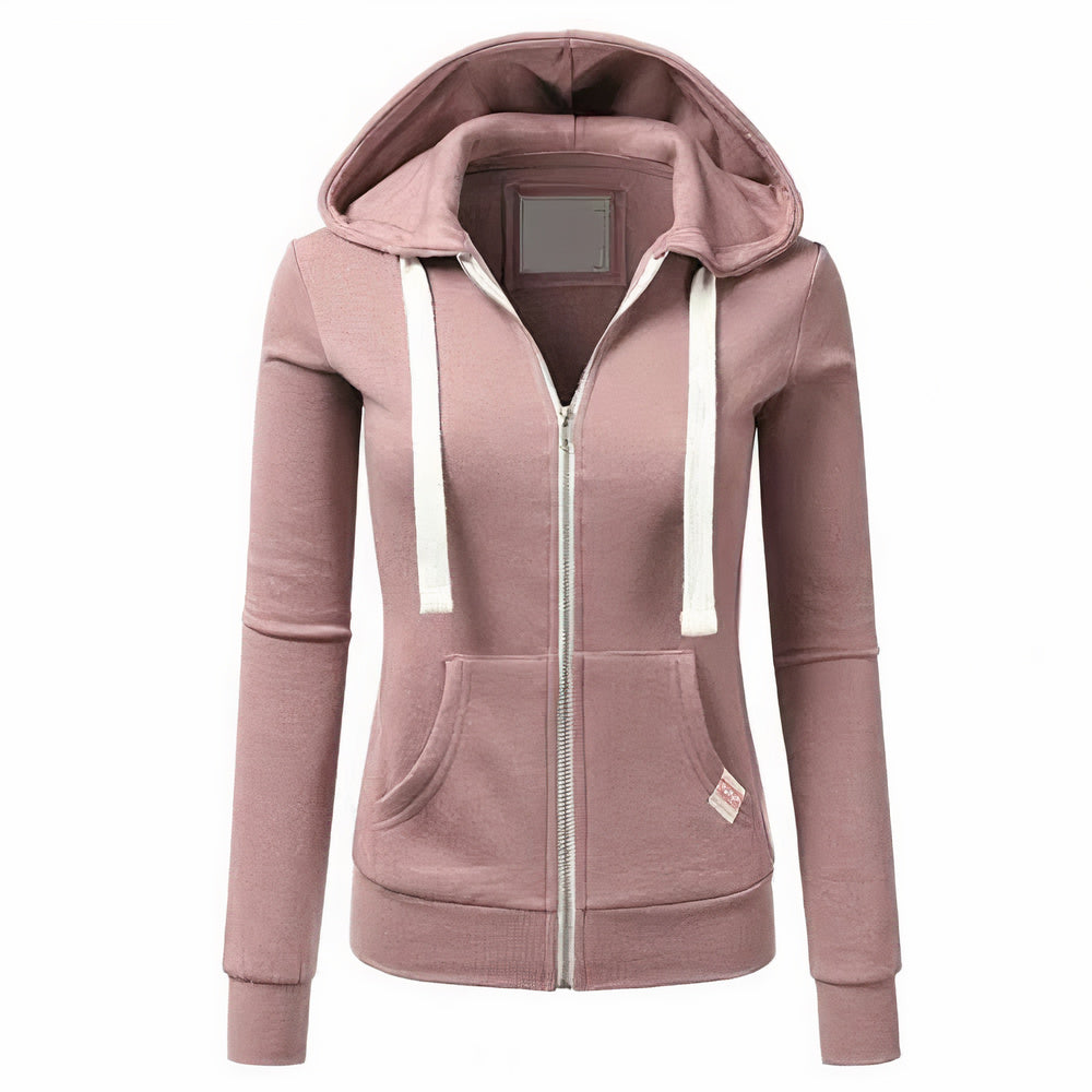 Norvielle Damen Hoodie Reißverschluss Kapuze