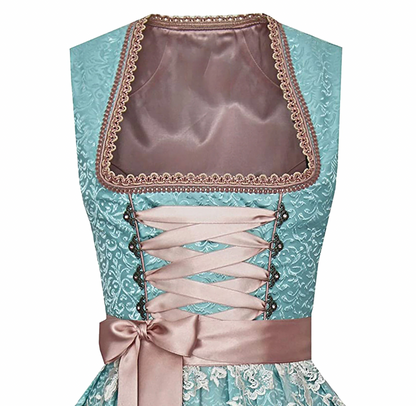Damen Tracht Dirndl Kleid Blumenmuster - Norvielle