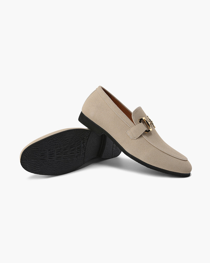 Elias Herren Loafer Wildleder Elegant Metall
