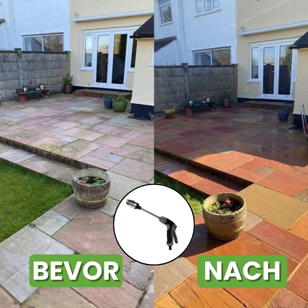 Hochdruckreiniger für Gartenschlauch Leistungsstark 1+1