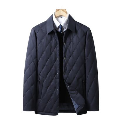 Herren Winter-Steppjacke Wasserdicht Schwarz - Norvielle