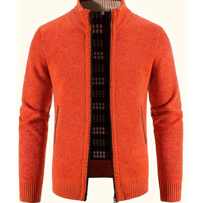 Herren Strickweste Offene Front Klare Struktur