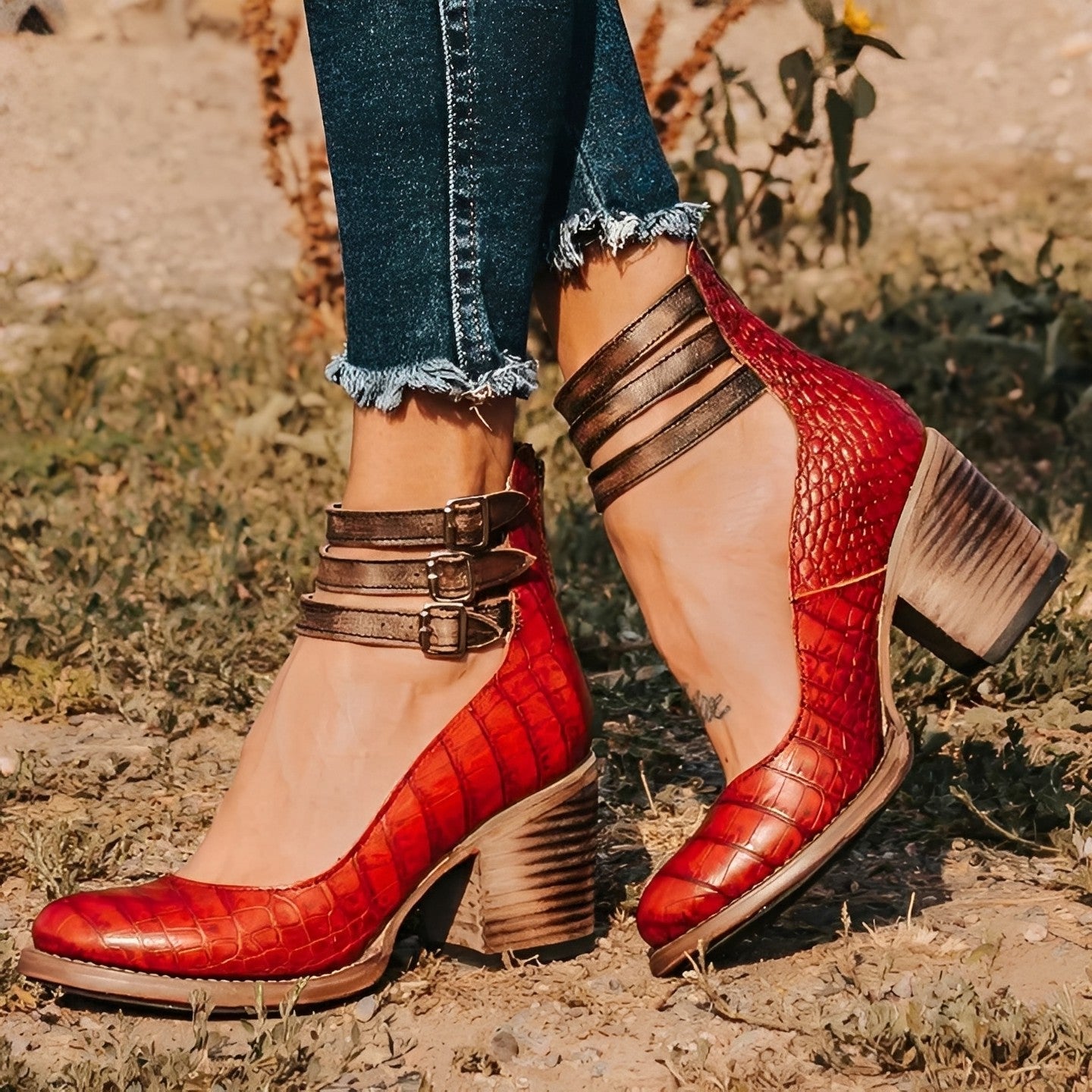 Damen Schuhe Komfortabel Leder