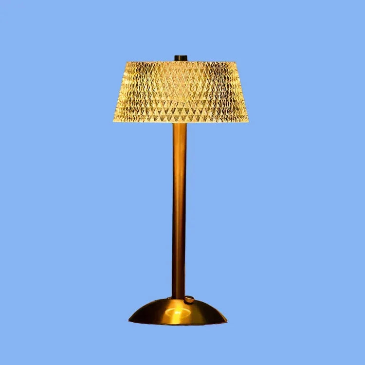 Tischlampe Kristall Schirm USB-Ladefunktion