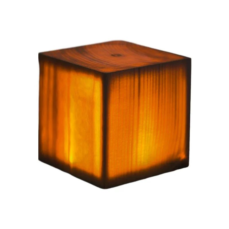 Tischlampe Holz Touch-Steuerung