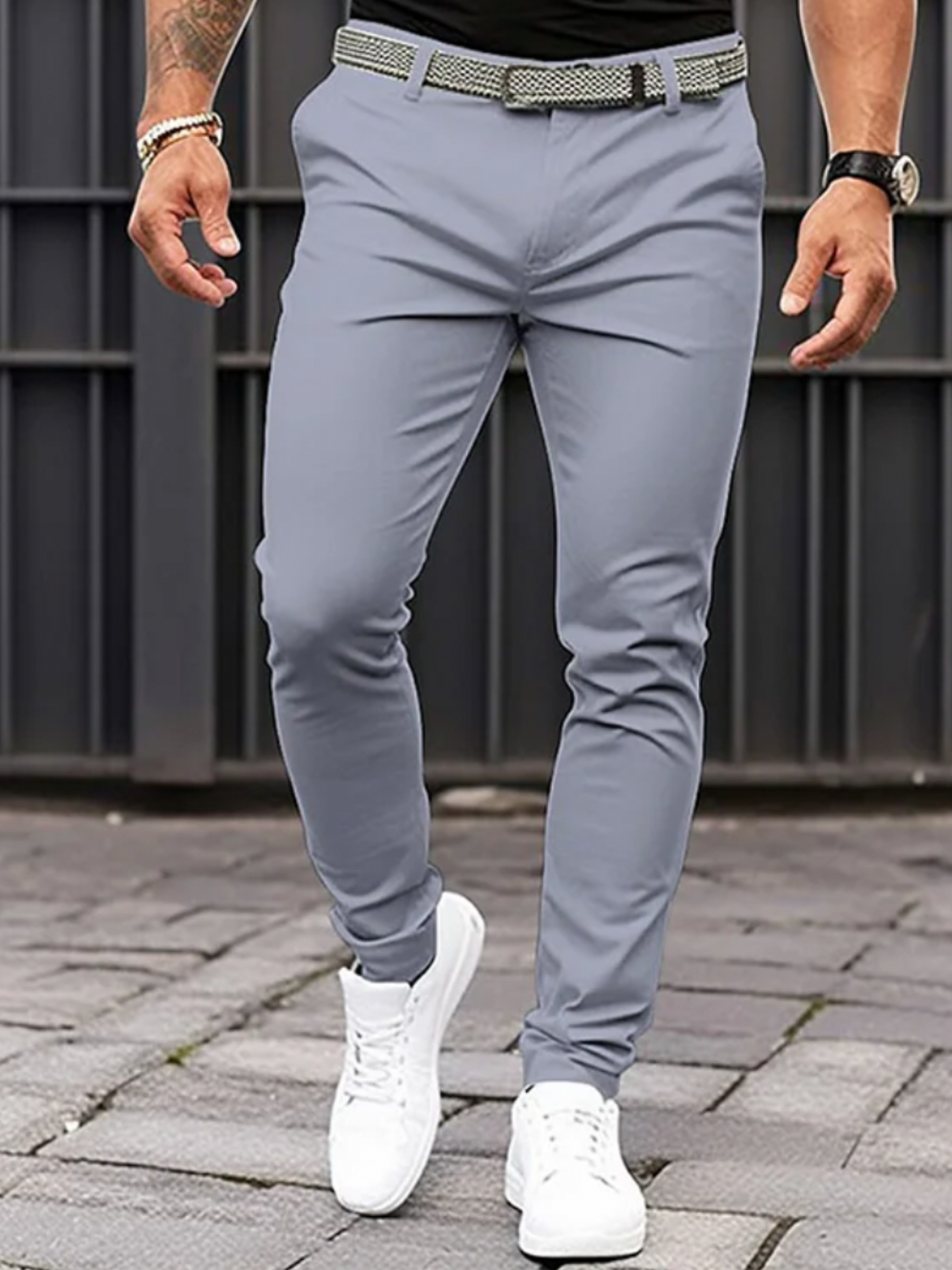 Männer Sommerhose Taillierte Passform Beige