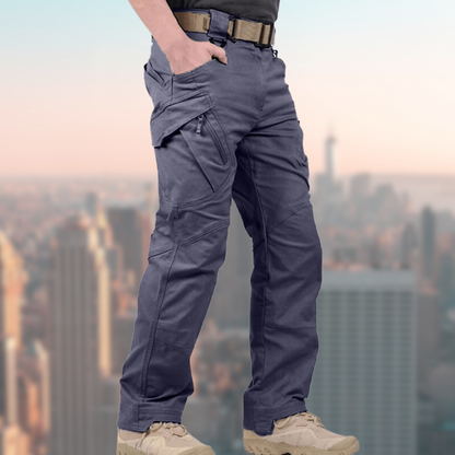 Taktische Hose - Wasserdicht - Gerades Bein - Wander-Trekking-Hose - Herren Cargo-Hose-Grau-S-Chaps Herrenmode
