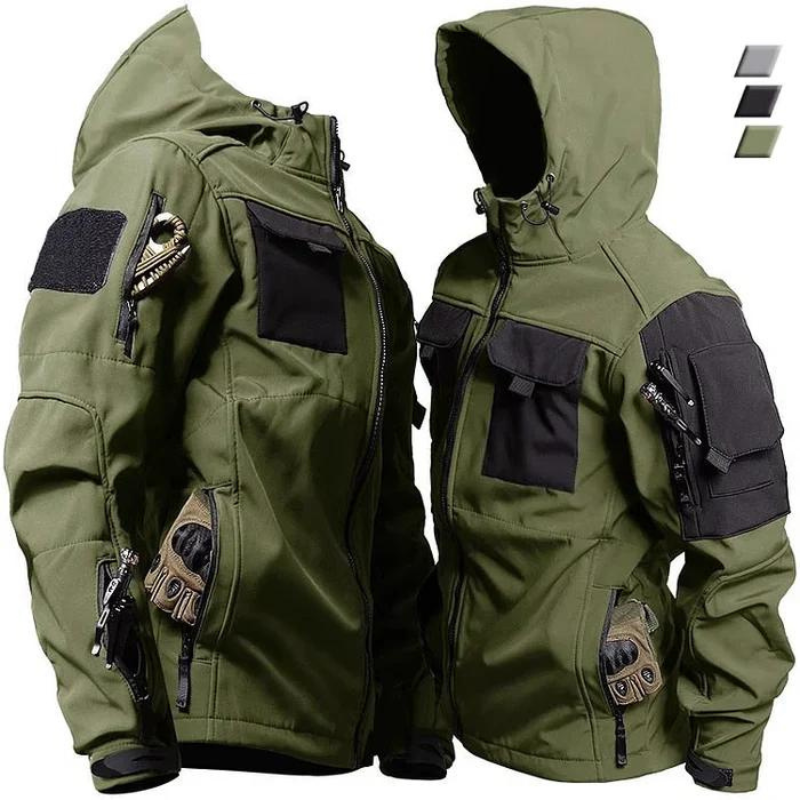 Herren Outdoor Jacke Wasserdicht Kapuzenjacke - Norvielle