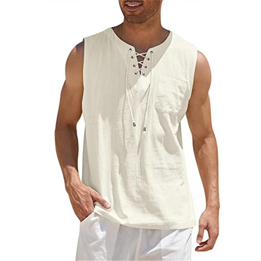 Männer Tanktop Lockeres Ärmelloses Oberteil Sommer - Norvielle