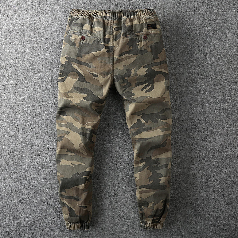 Tarnhose – Taktisch – Elastischer Bund – Cargohose – Herrenhose-Chaps Herrenmode