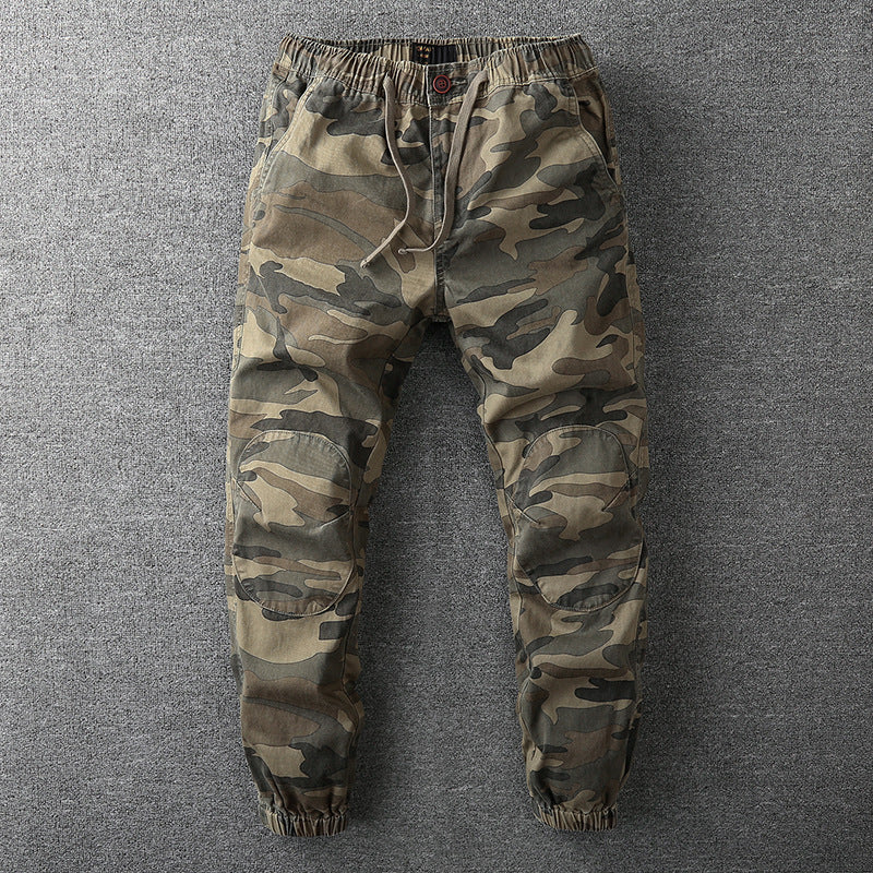 Herren Tarnhose Elastischer Bund Cargohose - Norvielle