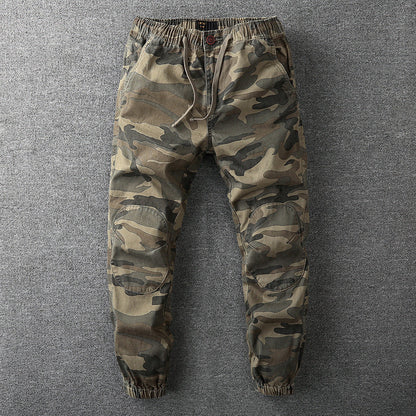 Herren Tarnhose Elastischer Bund Cargohose - Norvielle