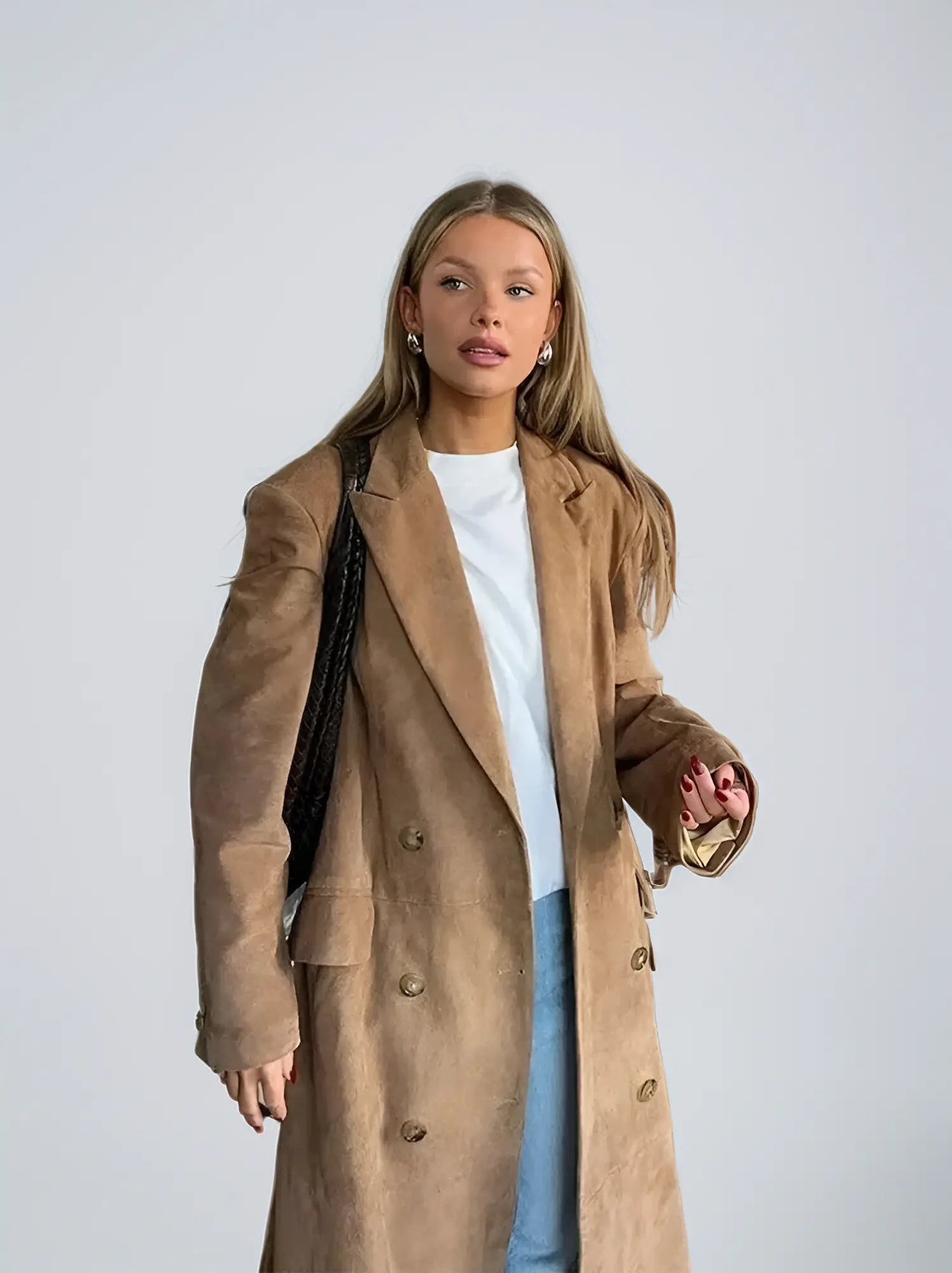 Damen Suedetrenchcoat - Norvielle