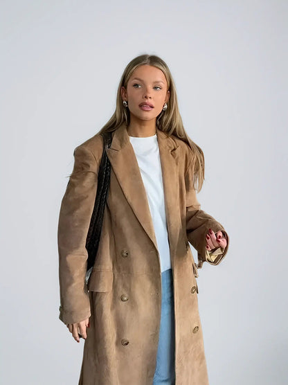 Damen Suedetrenchcoat - Norvielle