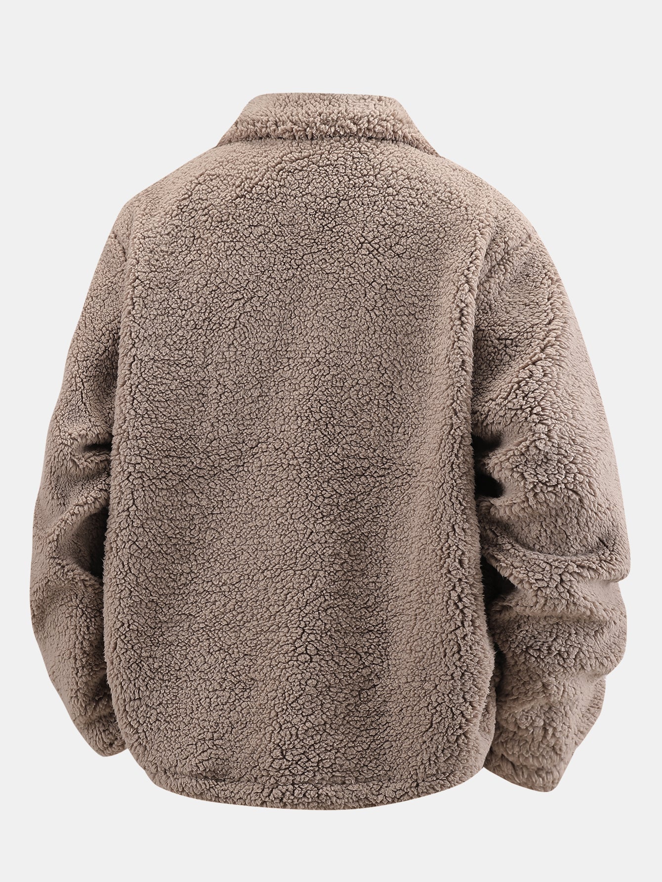 Herren Flanelljacke Warm Teddyfütterung Retro