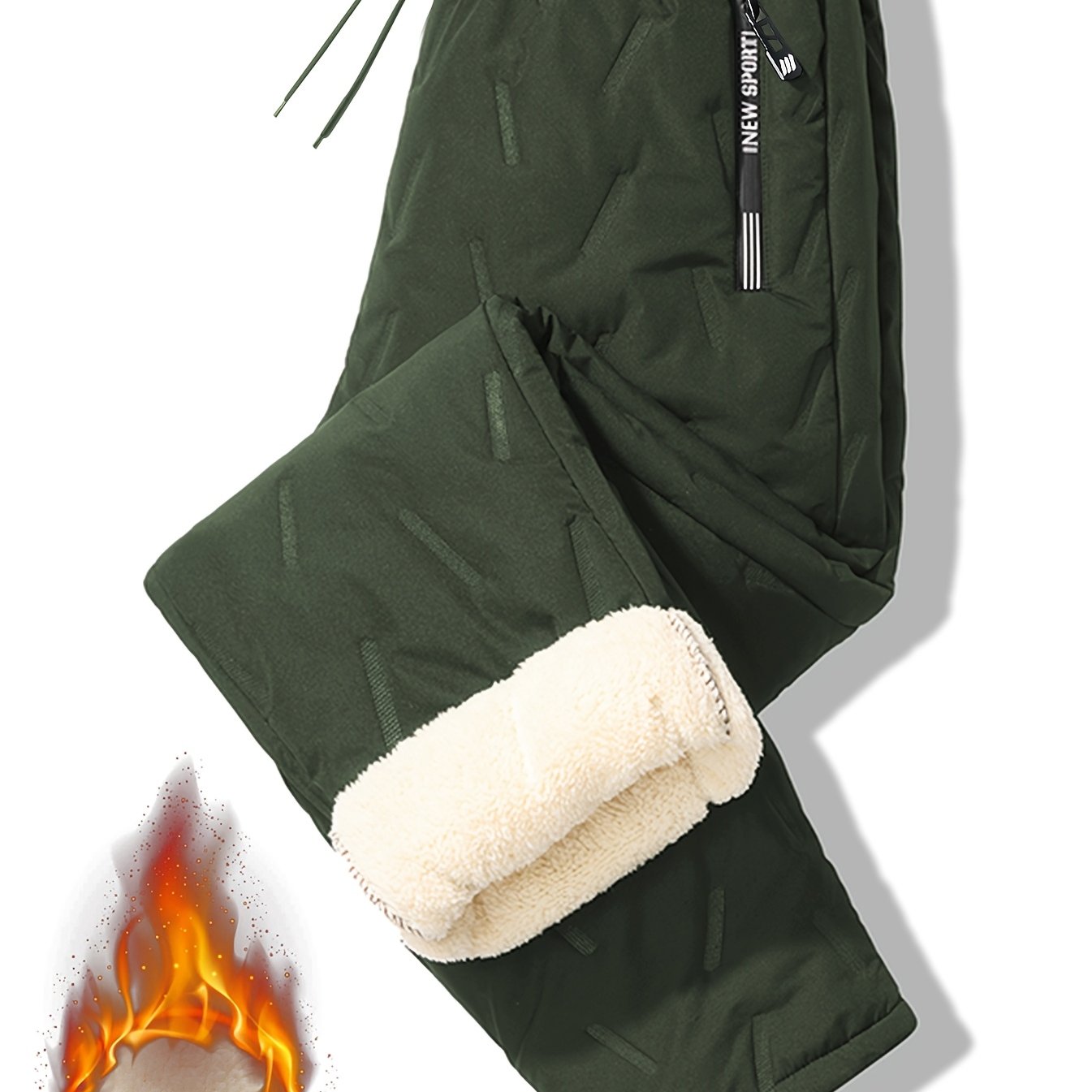 Herren Thermohose Winddicht Wasserabweisend Vollständig Länge