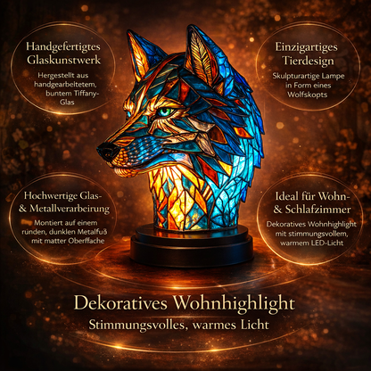 Glas Tischlampe Kunst-tierisches Design
