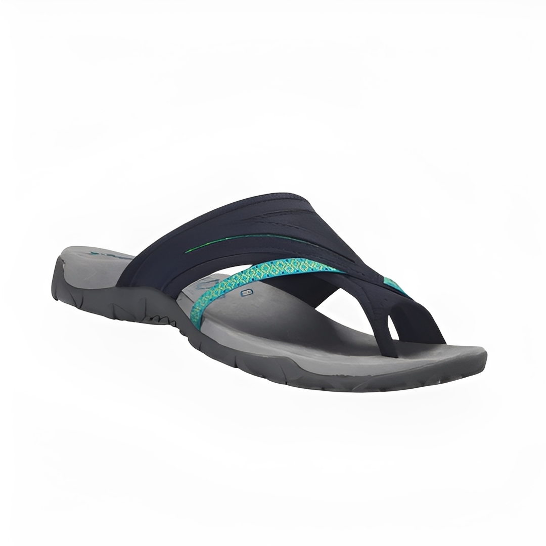 Damen Sommersandalen Bequem Leder