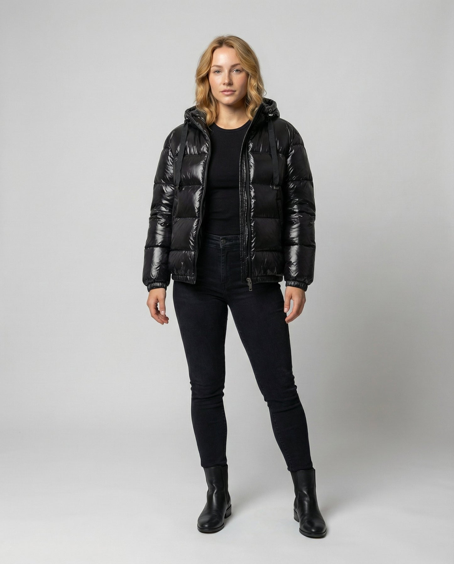 Unisex Daunenpufferjacke Wasserabweisend