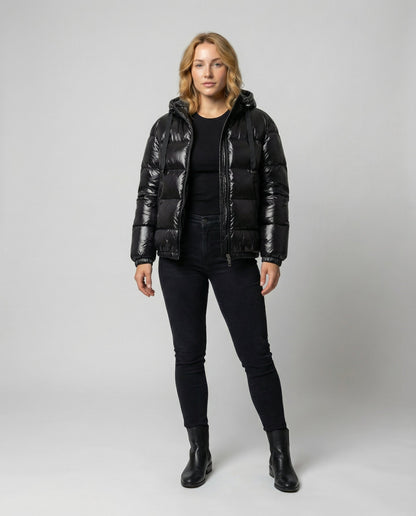Unisex Daunenpufferjacke Wasserabweisend
