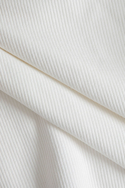Damen Langarm-Poloshirt Figurbetont V-Ausschnitt Elegante Knöpfe