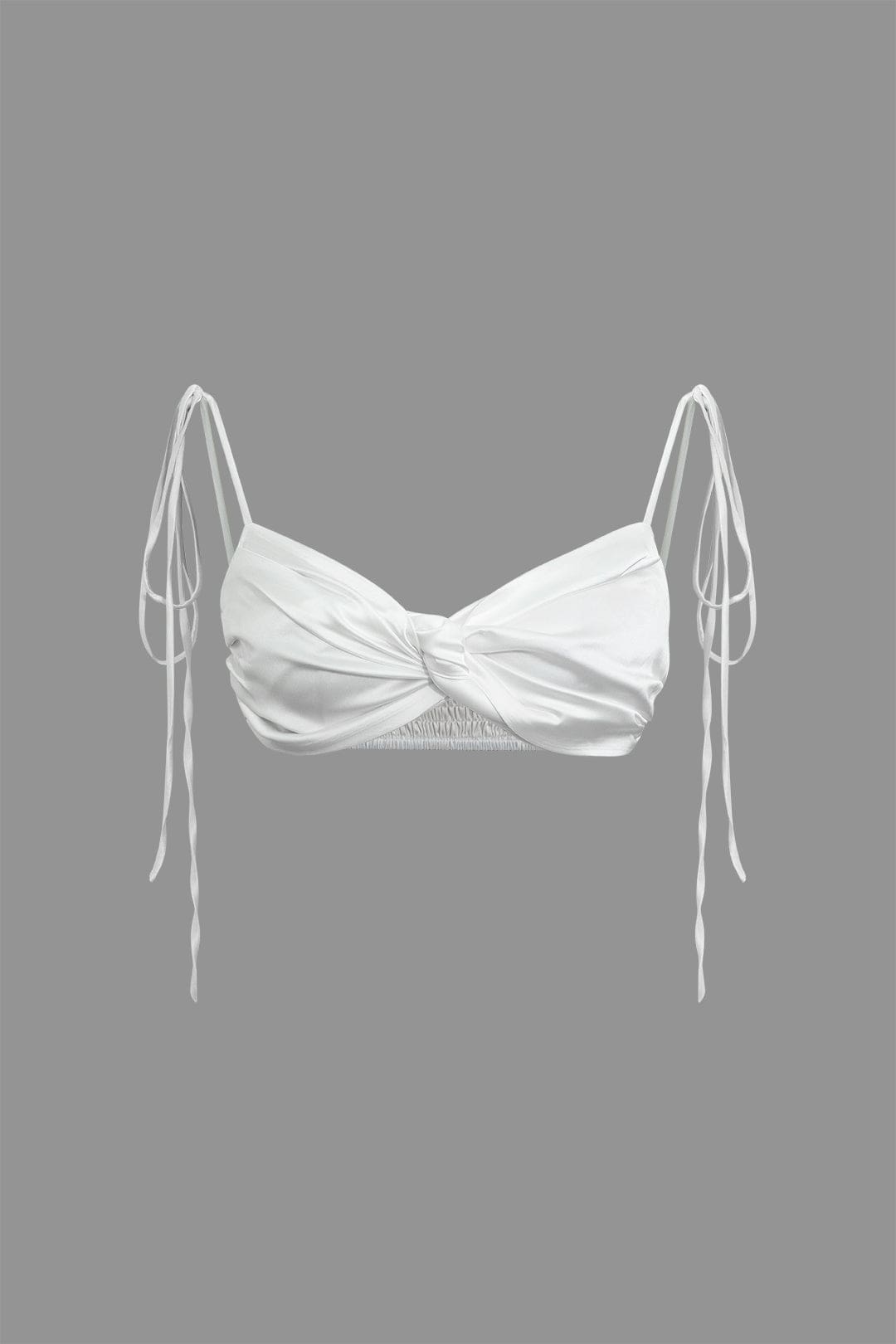 Damen Satin- mit Schnürträgern und Knotendetail