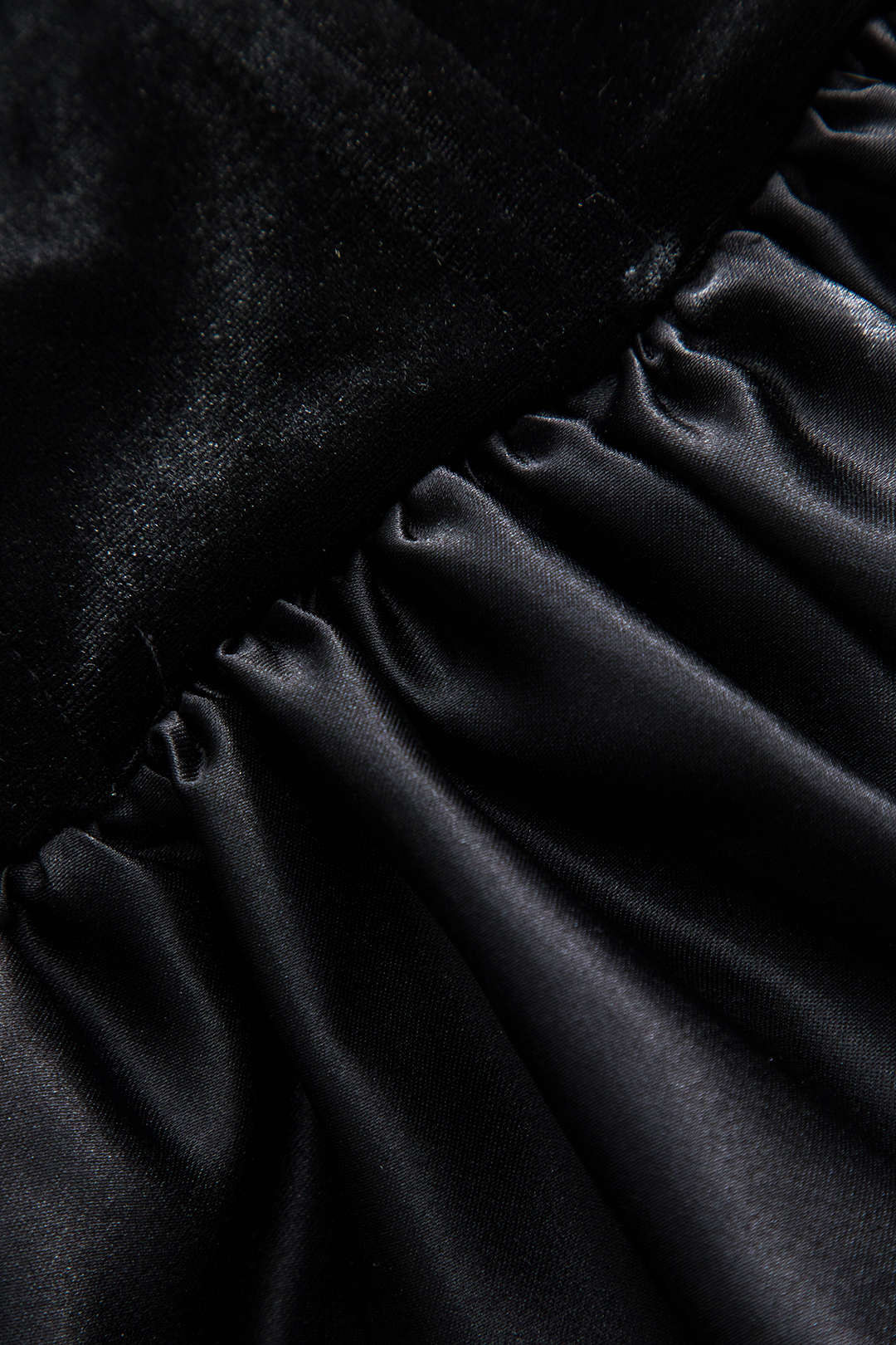 Damen Corsagen- Herz-Ausschnitt Satin Peplum