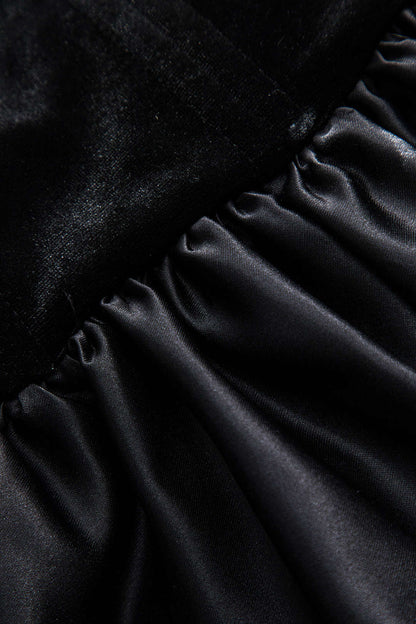 Damen Corsagen- Herz-Ausschnitt Satin Peplum
