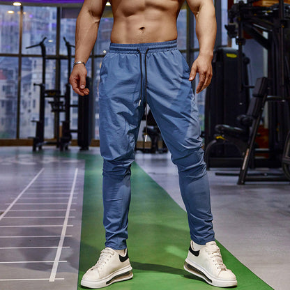 Trainingshose – Trainingshose für Männer mit elastischem Bund-Blau-S-Chaps Herrenmode