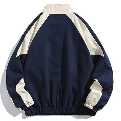 Herren Trainingsjacke Oversized Windbreaker Reißverschluss
