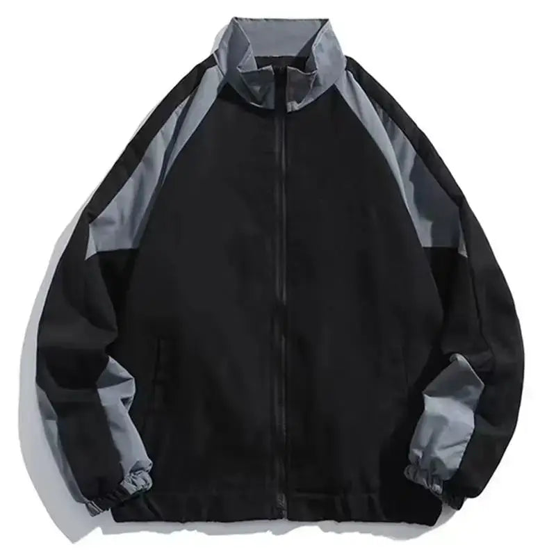 Herren Trainingsjacke Oversized Windbreaker Reißverschluss