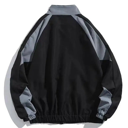 Herren Trainingsjacke Oversized Windbreaker Reißverschluss