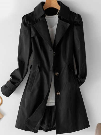 Damen Trenchcoat Zeitloses Design Figurbetonter Schnitt