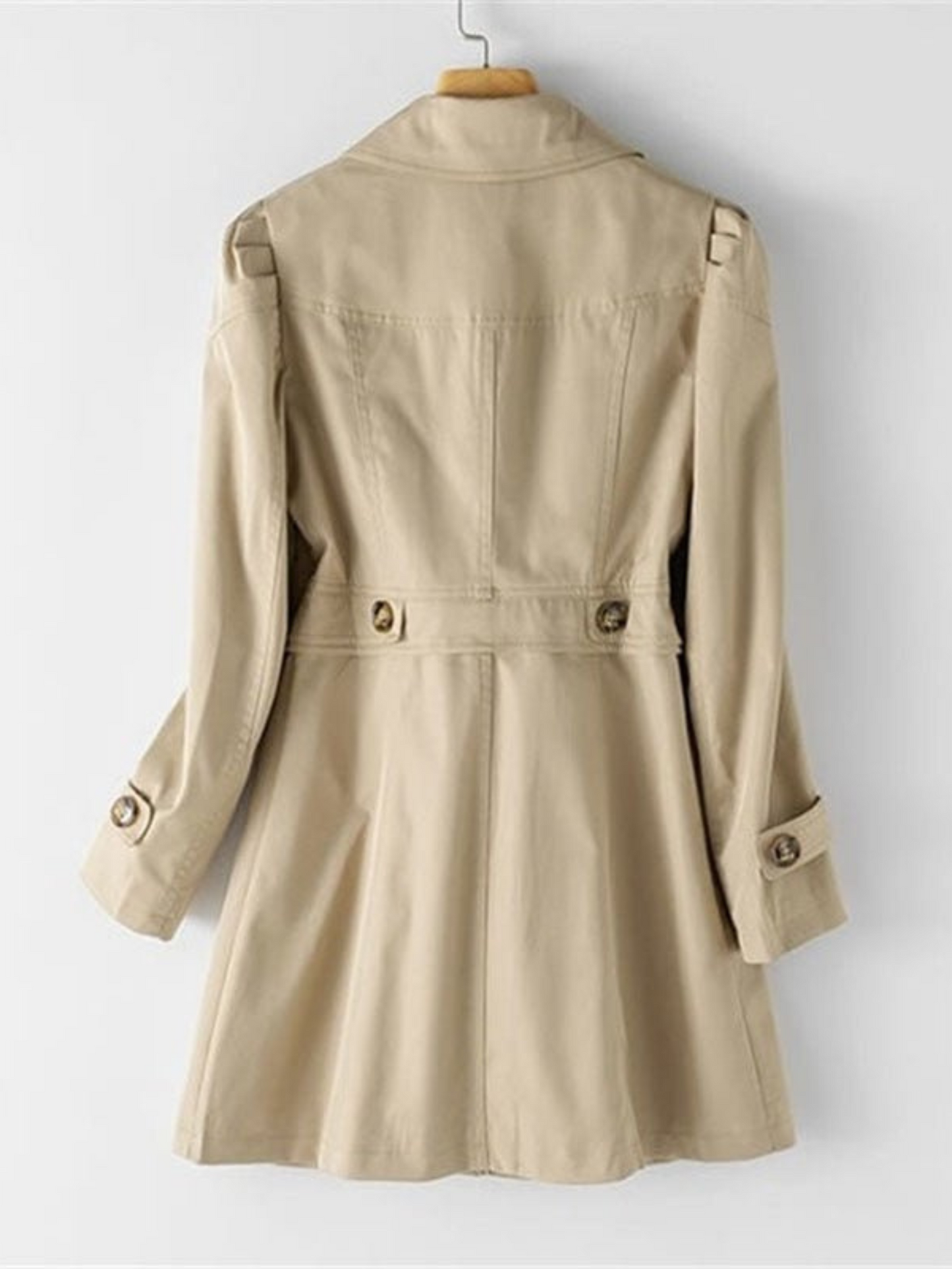 Damen Trenchcoat Zeitloses Design Figurbetonter Schnitt - Norvielle