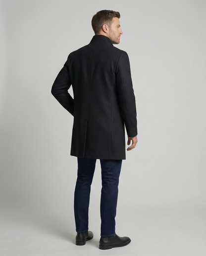Eleganter Damenmantel aus Wolle