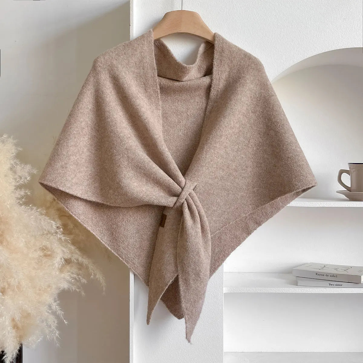 Wollmix-Tuch Damen Herbst Winter Warm Dreieck