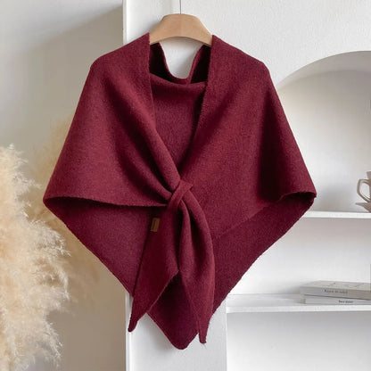 Wollmix-Tuch Damen Herbst Winter Warm Dreieck