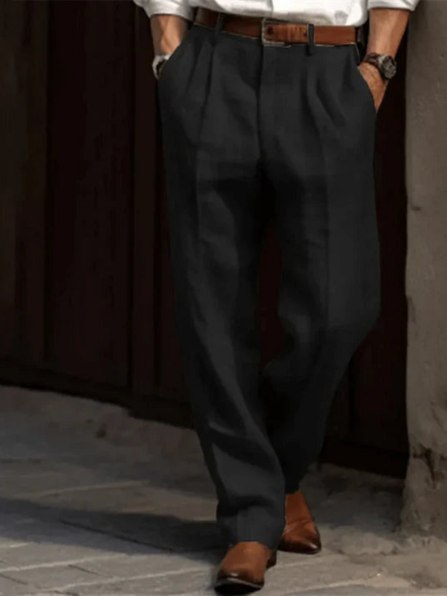 Herrenhose Taillierte Passform Eleganter Look