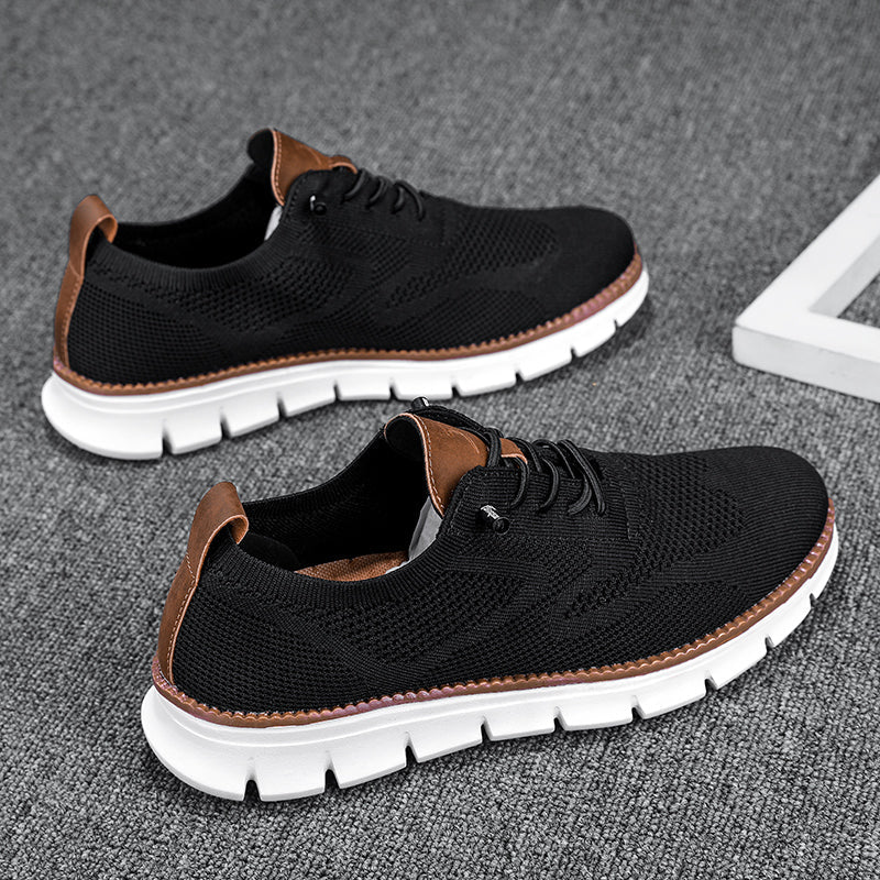 Herren Wanderschuhe Atmungsaktives Mesh Schwarz - Norvielle