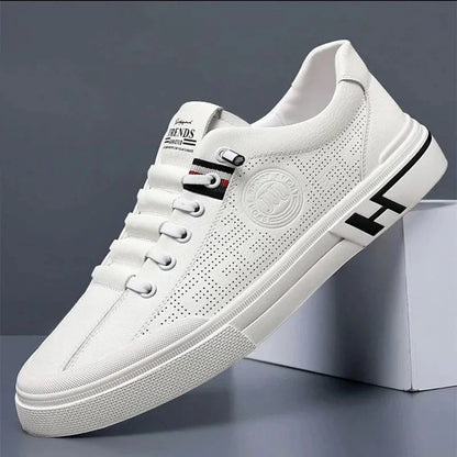 Turnschuhe – Slip-Ons Atmungsaktiv – Wanderschuhe – Herrenschuhe-Weiß-39-Chaps Herrenmode