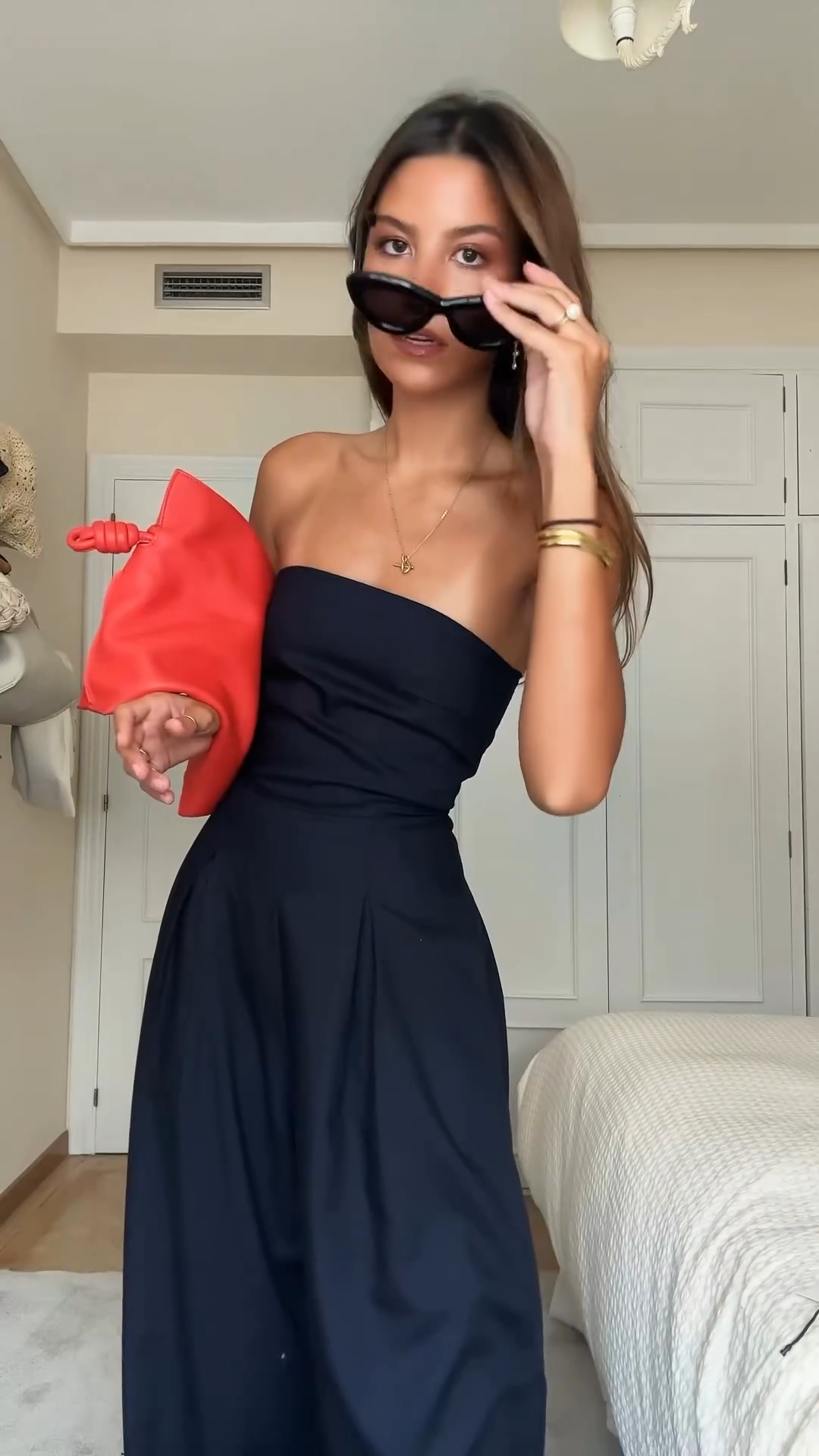 Eleganter Damen Trägerloser Jumpsuit