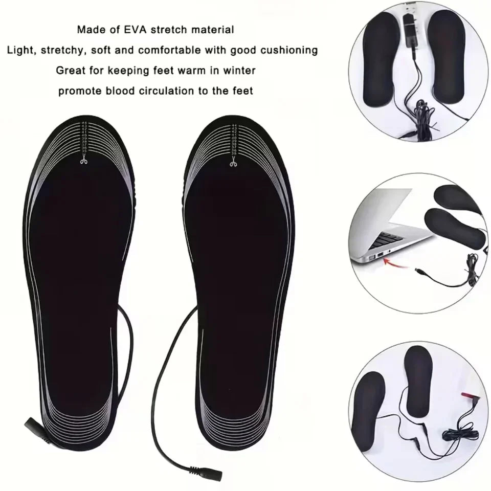 Unisex Beheizte Schuhsohlen USB Elektrisch