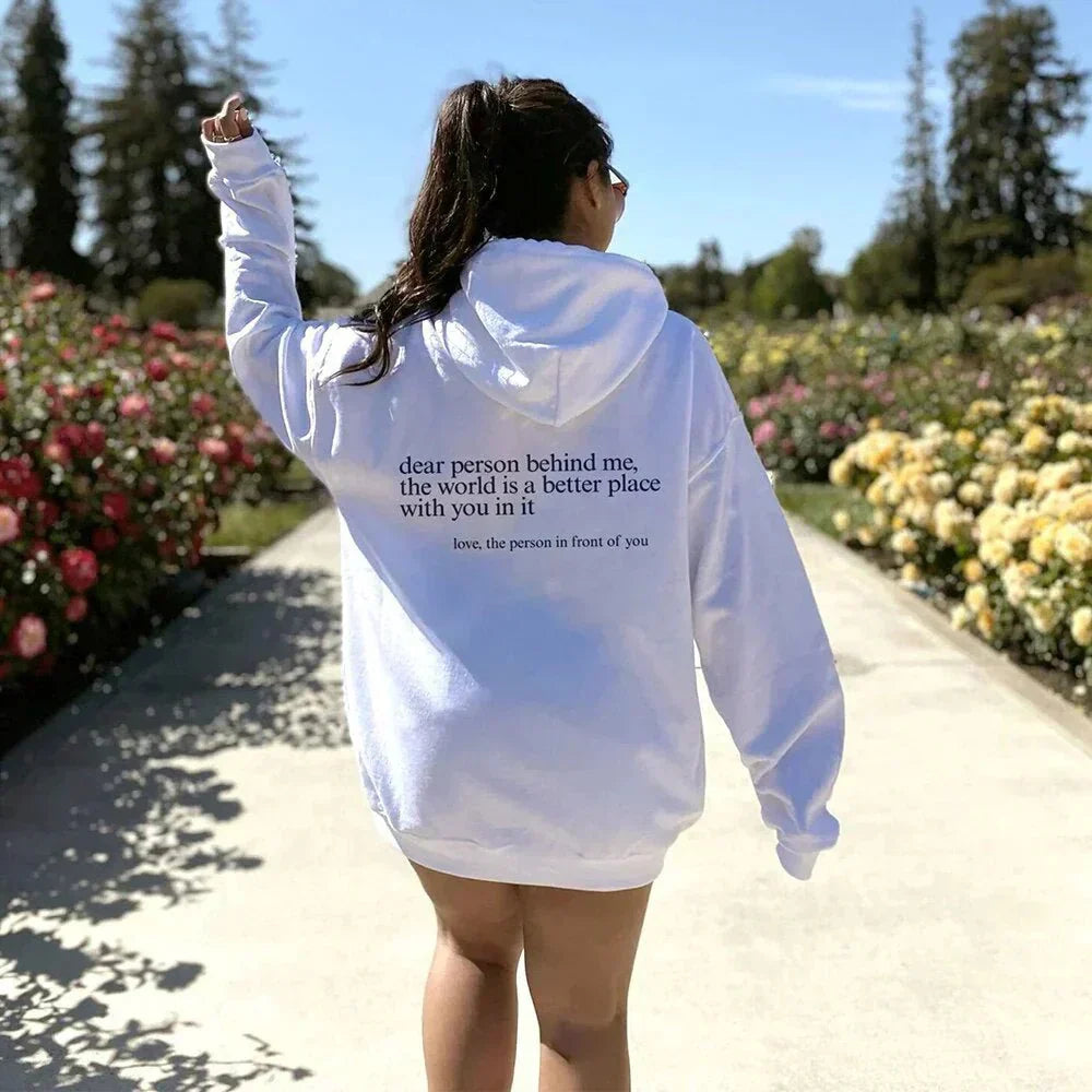 Übergroßer Hoodie - Unisex Warm bedruckter Text Pullover Hoodie-Chaps Herrenmode