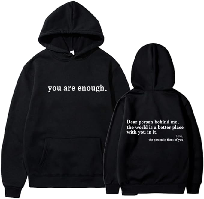Übergroßer Unisex Hoodie Warm Bedruckt Pullover Schwarz - Norvielle