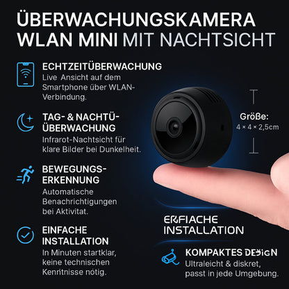 Wlan Überwachungskamera Mini Nachtsicht