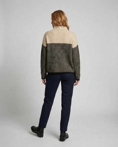 Weicher Damen Rollkragenpullover Kaschmir Beige