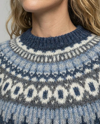 Damen Strickpullover Nordisch Merino